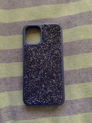 Funda Swarovski iPhone 12 mini azul noche