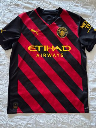 Camiseta Manchester City Puma Negra Roja