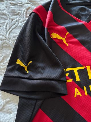 Camiseta Manchester City Puma Negra Roja