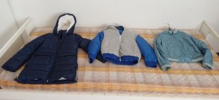 Giacca bomber bambina Benetton azzurra