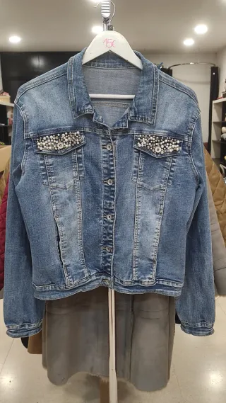 Cazadora Vaquera Perlas Talla XL