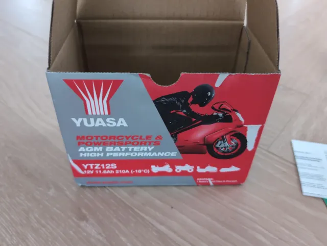 Batería Moto YTZ12S Yuasa Nueva.