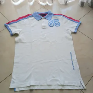 Polo Tommy Hilfiger uomo bianco taglia M