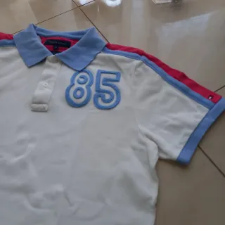 Polo Tommy Hilfiger uomo bianco taglia M