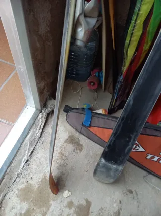 Esquís con fijaciones 1,40