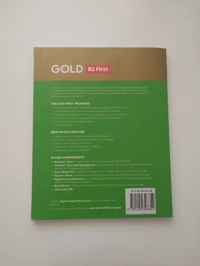 Cambridge Gold 6e B2 First Student's Book with Int