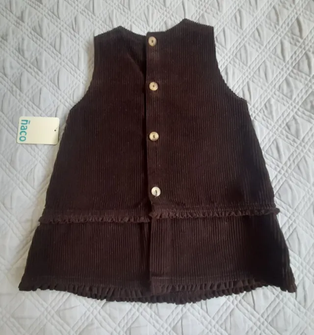 Pichi Ñaco Talla 2 Años Marrón Pana