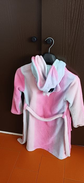 Accappatoio bambina tie-dye rosa azzurro