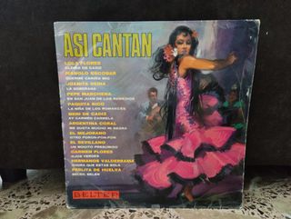 Vinilo Así Cantan Flamenco y Sevillanas