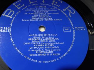 Vinilo Así Cantan Flamenco y Sevillanas