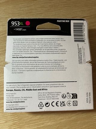 Cartucho Tinta HP 953 XL Magenta