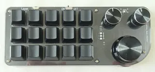 Teclado Mecánico Custom 15 Teclas + 3 diales.