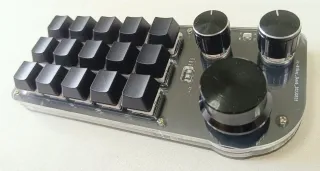 Teclado Mecánico Custom 15 Teclas + 3 diales.