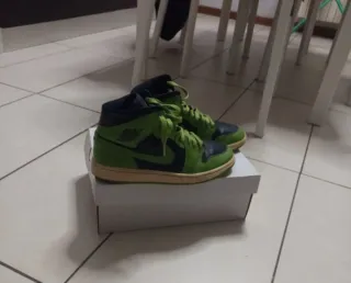 Air Jordan 1 Verde Nero Taglia 41