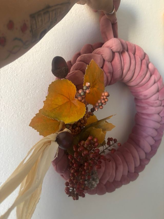 Ghirlanda fatta a mano decorata