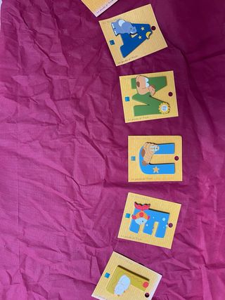 Lettere Thun in legno nome Samuele