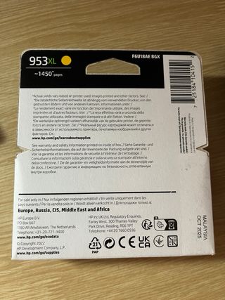 Cartucho Tinta HP 953 XL Amarilla