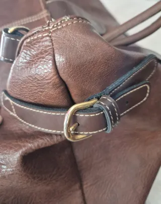 Bolsa viaje nobuck marrón