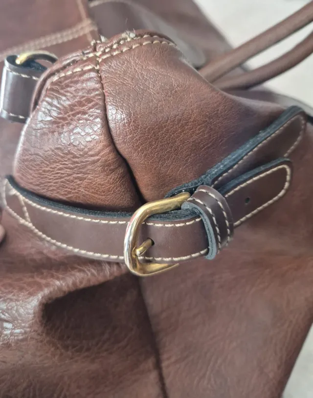 Bolsa viaje nobuck marrón