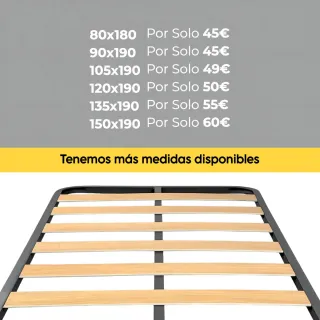 Somier nuevo con patas