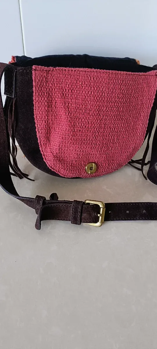 Bolso pequeño tejido multicolor