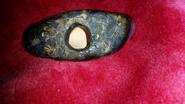 Pato de cerámica decorado