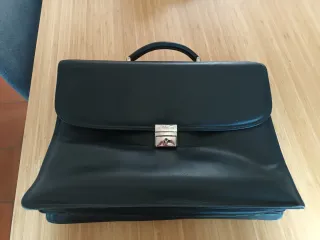 Cartera de piel Samsonite negro