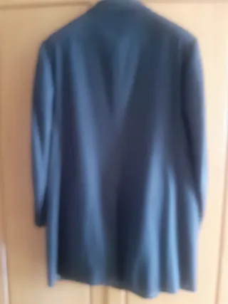 Abrigo de paño azul