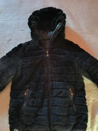 Abrigo Reversible Mujer Negro