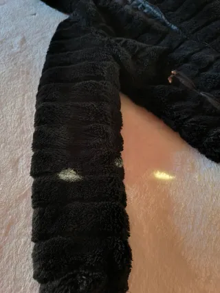 Abrigo Reversible Mujer Negro