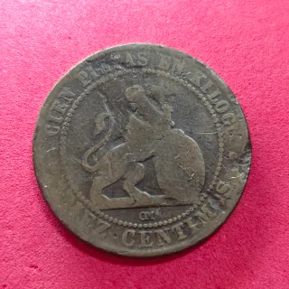 Moneda 10 céntimos España 1870