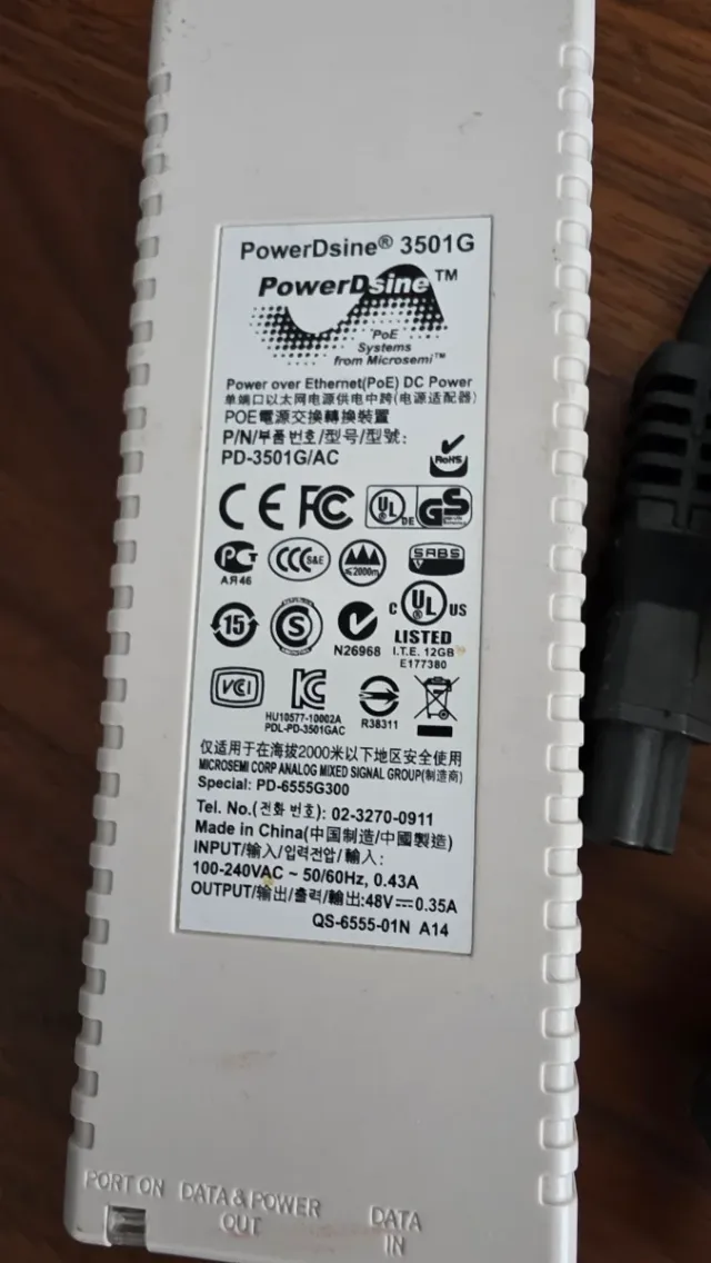 Injetor PoE Gigabit PowerDine