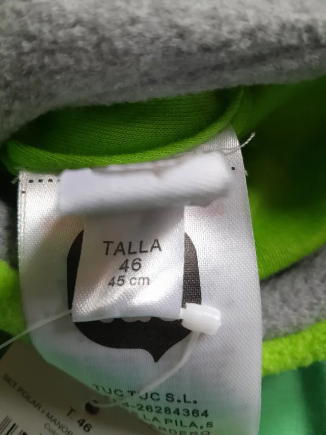 Conjunto Bebé Dinosaurio: Gorro, Bufanda y Manopla