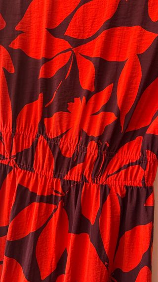 Vestido largo estampado Mango