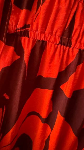 Vestido largo estampado Mango