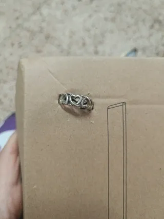 Anillo Plata Ley Corazones