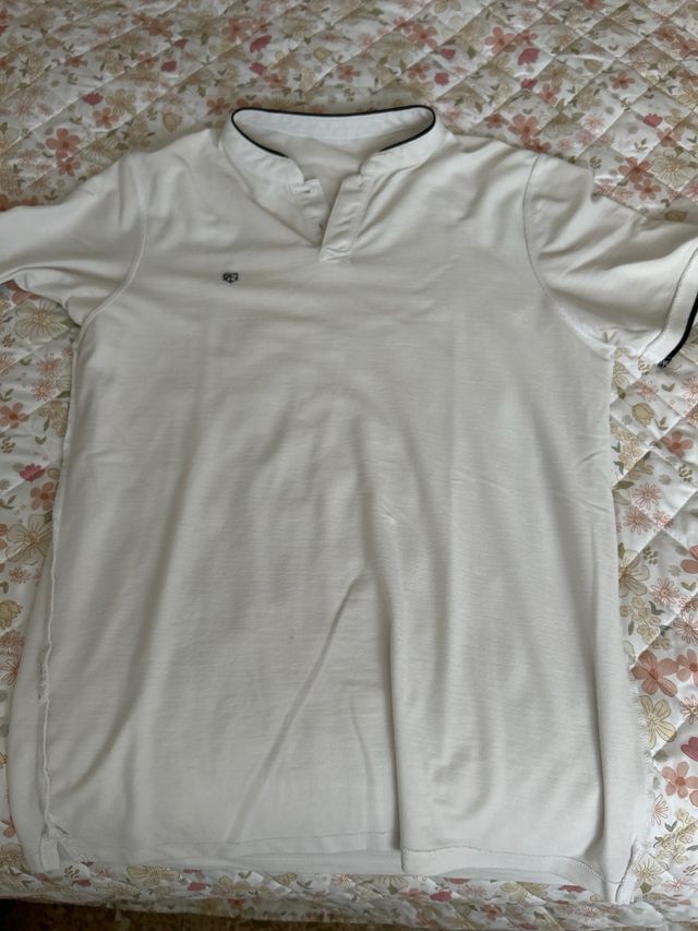 Jersey Bershka Rayas Beige y Blanco Talla M