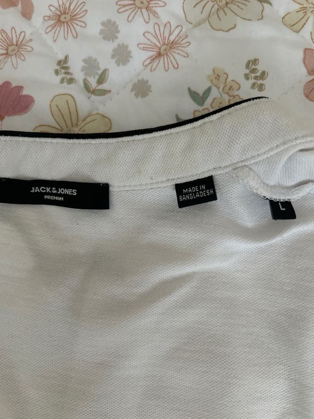 Jersey Bershka Rayas Beige y Blanco Talla M