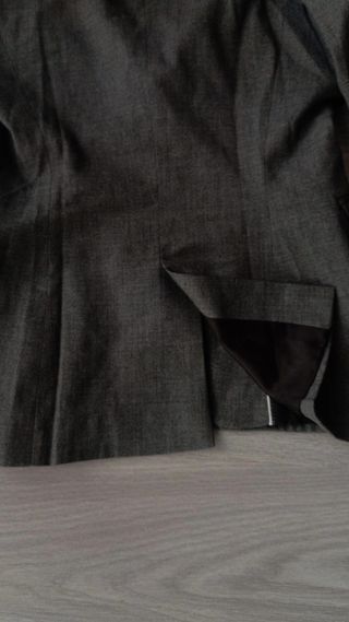 Blazer americana Zara mujer S/36 gris chaqueta