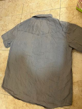 Camisa Levi's Gris Talla L Vintage
