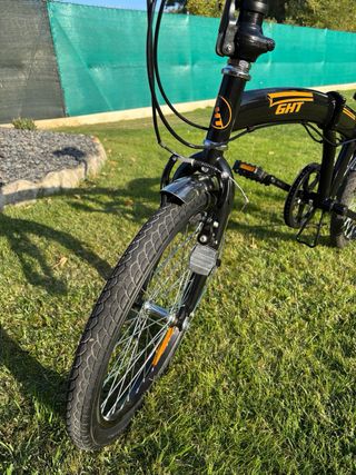 Bicicleta plegable GHT Negra