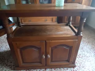 Mesa TV madera rústica