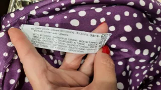 Blusa Zara Morada Lunares