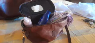 Neceser viaje marrón