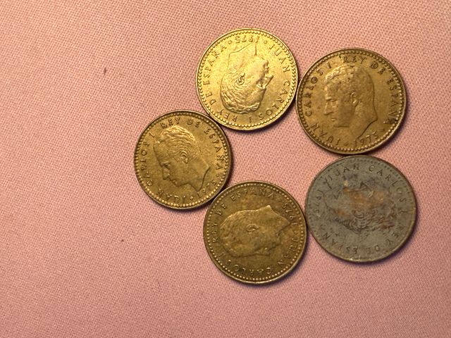 5 Monedas 5 Pesetas Juan Carlos I 1975