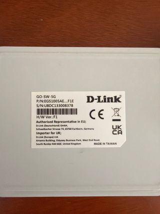 Switch D-Link GO-SW-5G F1
