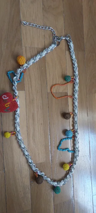 Cinturón cadena charms mujer 105cm