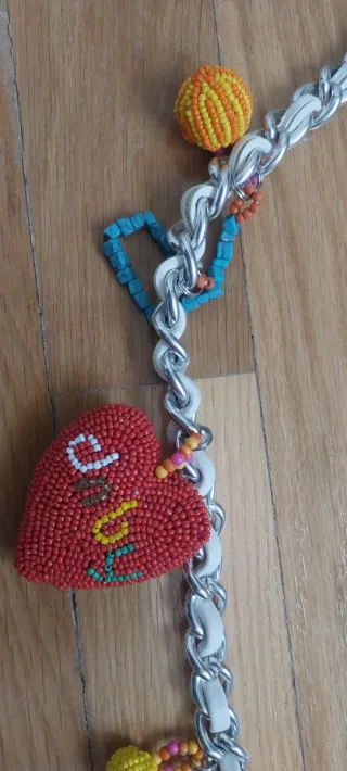 Cinturón cadena charms mujer 105cm