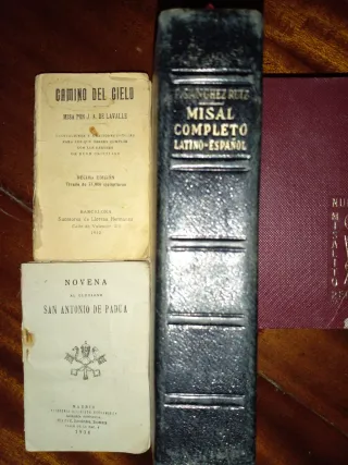 Lote libros religiosos antiguos