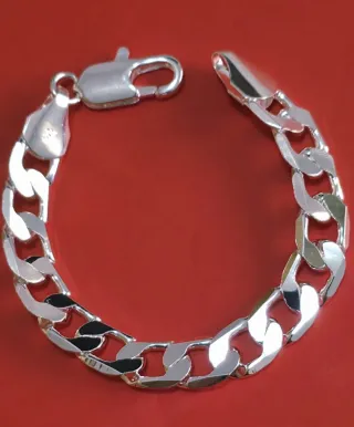 Pulsera Gruesa de Plata 925 de 18/20 cm